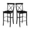 International Concepts X-Back Bar Height Stool, 30" Seat Height, Black S46-6133 - alternate 5
